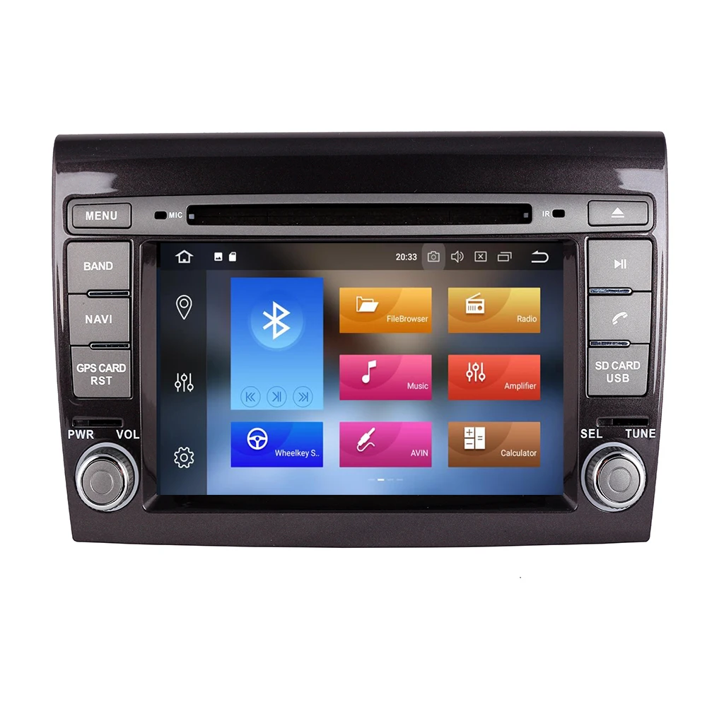 Автомобильный мультимедийный плеер 2 Din Android 10 4 + 32 ГБ для Fiat/Bravo 2007 2008 2009 2010 2011 2012 DVD