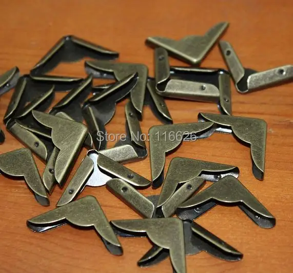30 шт./лот недорогие латунные цветные железные металлические углы для бумажных