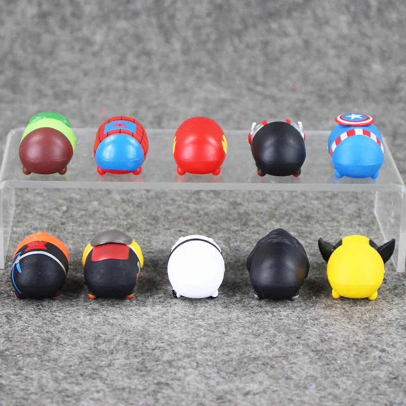 Горячая 10 Шт./лот Мстители Халк Человек Паук Капитан Америка Росомаха Железный