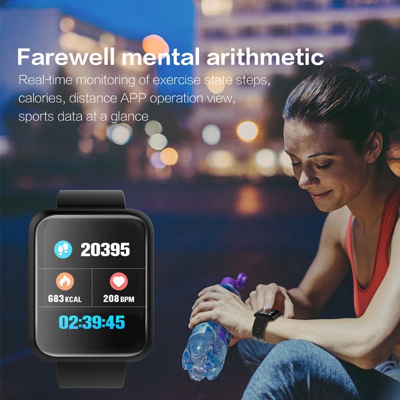 SALFRESA Smart Bracelet Fitness Activity Tracker Waterproof Band Blood Pressure Measurement Wristband Watch sport3 for men | Электроника