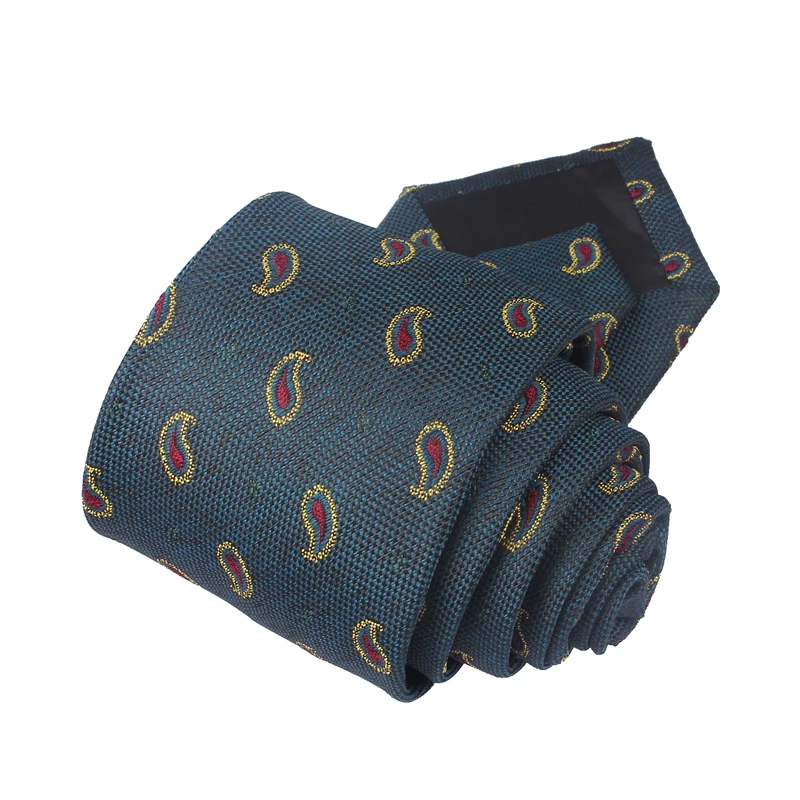 Мужской жаккардовый галстук с принтом пейсли цвет в ассортименте|Мужские