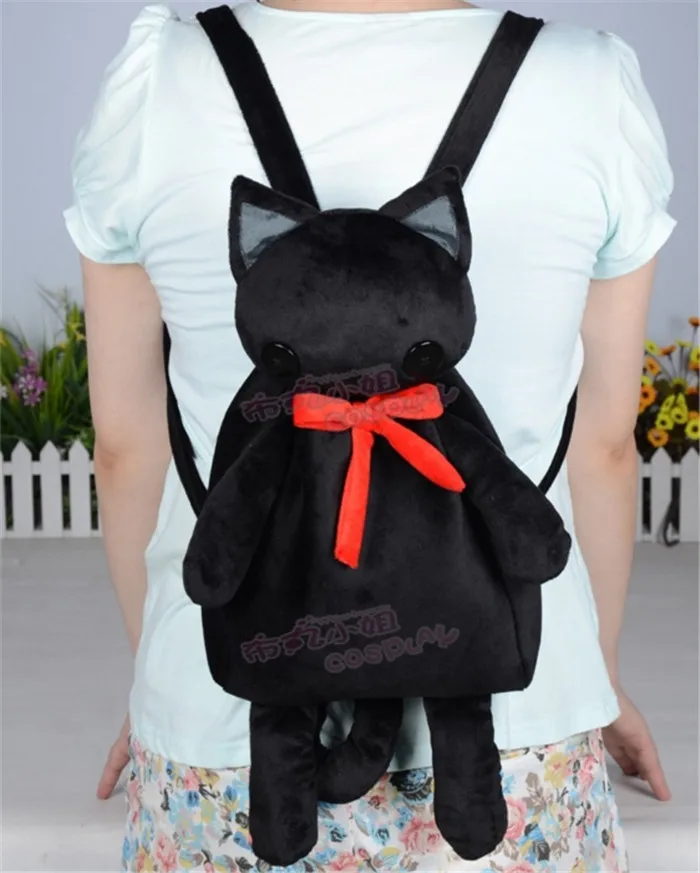 

Inu x Boku SS Shirakiin Ririchiyo черная сумка в виде кошки для косплея искусственная аниме мягкая и Плюшевая Кукла