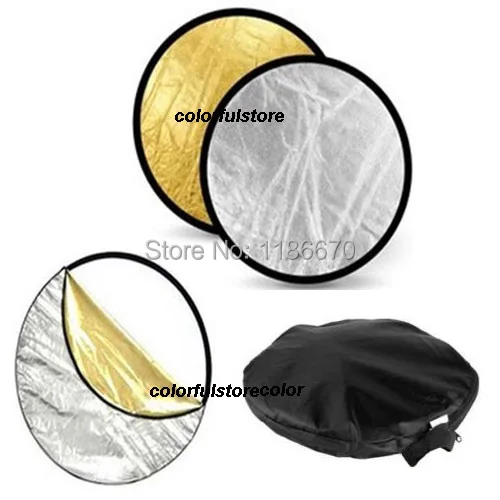 Pro 2 в 1 24 &quot60 см портативный складной студийный светильник круглый диск