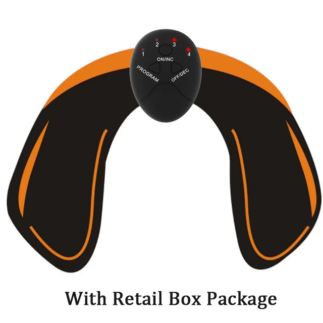 With Retail box EMS тренажер для бедер, тонизатор мускулов, стимулятор, тоник для стыка, помогает подтягивать форму и упрочить задник - Цвет: With Retail box