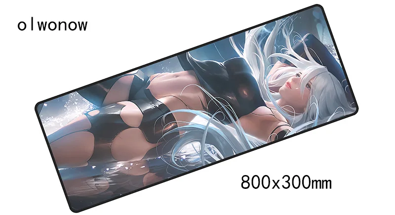Size 800x300x2mm NieR Automata коврик для мыши 800x300 мм Коврик Для Мыши Компьютерный коврик для мыши HD принт игровой коврик высокое качество геймерские коврики для мыши - Цвет: Size 800x300x2mm