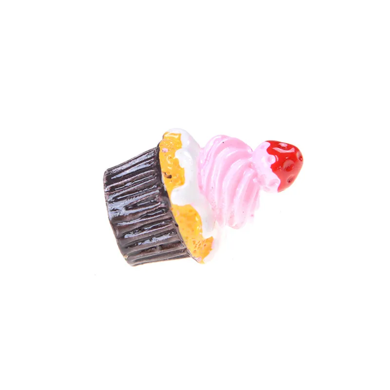 3 шт. кукольный домик Клубничные торты модели игрушки Миниатюрные из смолы в