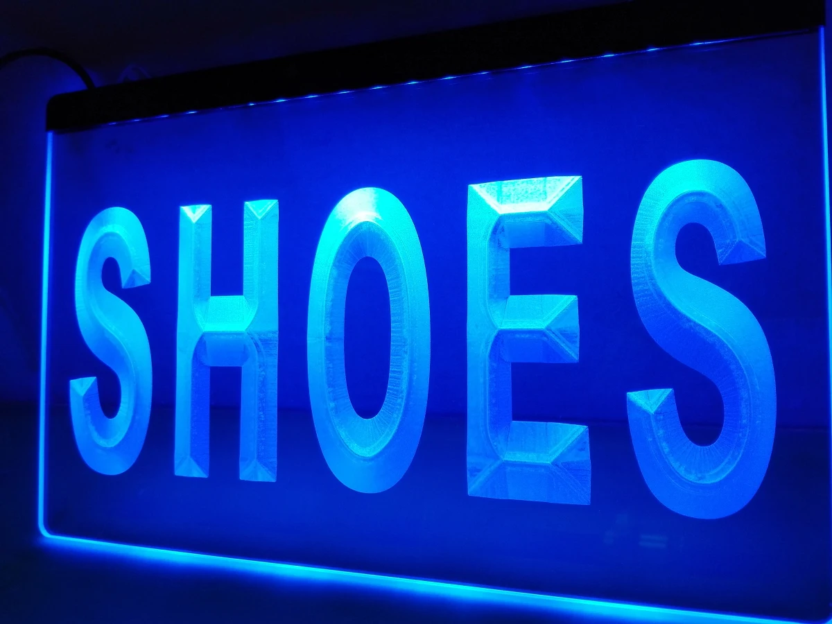 

LB999- Shoes Supplier Display Metal Light Sign home decor crafts