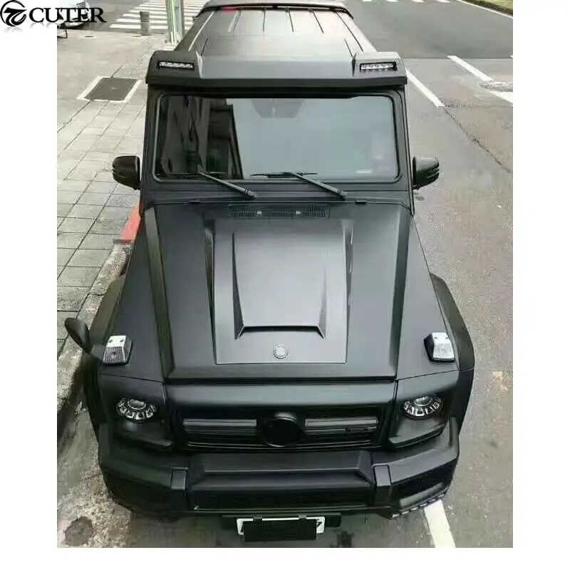 W463 G класс G500 G65 карбоновое волокно двигатель капот вентиляционные отверстия автомобильный комплект для Mercedes Benz W463 G55 G65 G63 BRABUS обвес 08-14