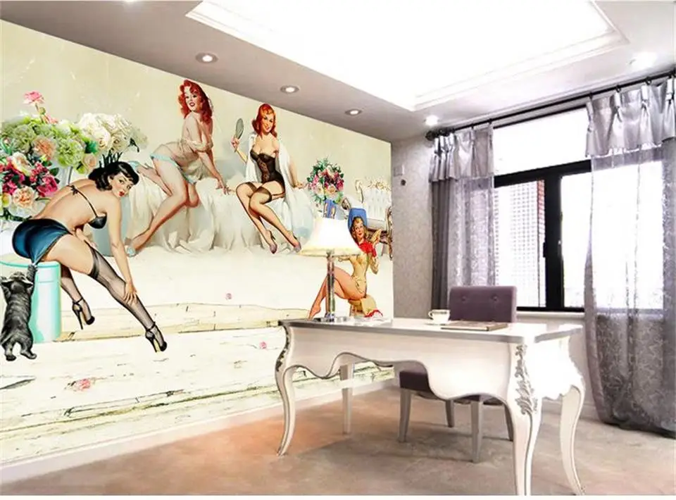 Пользовательские 3d фото обои для гостиной настенные красавицы Монро живопись