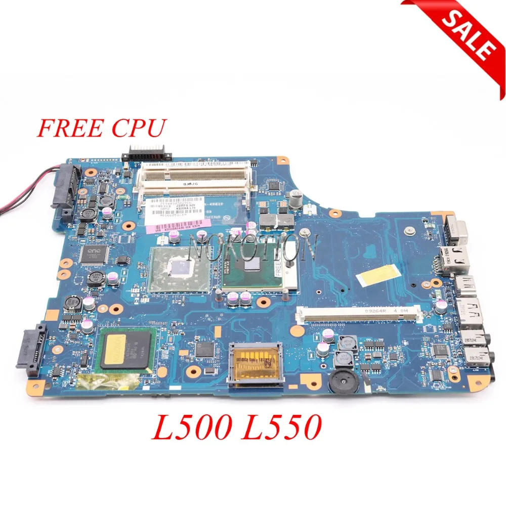 Материнская плата NOKOTION для ноутбука Toshiba Satellite L500 L550 GM45 DDR2 K000080430 KSWAA|Материнские
