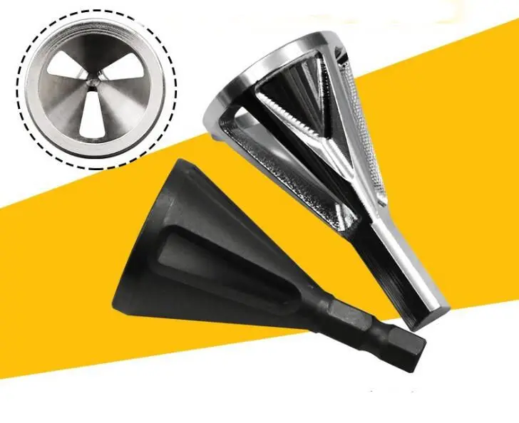 2kinds triangle Six corners Stainless Steel Deburring Tool Durable Remove Burr External Chamfer for Drill Bit metal drill | Инструменты