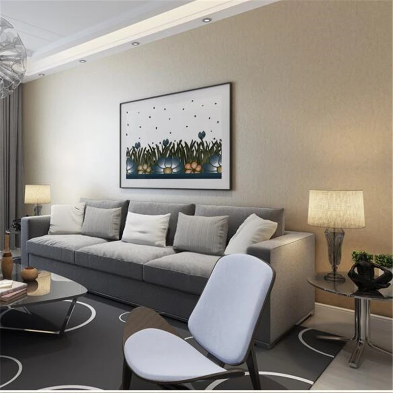 Обои из нетканых материалов для спальни теплые обои гостиной 3d шелк простые