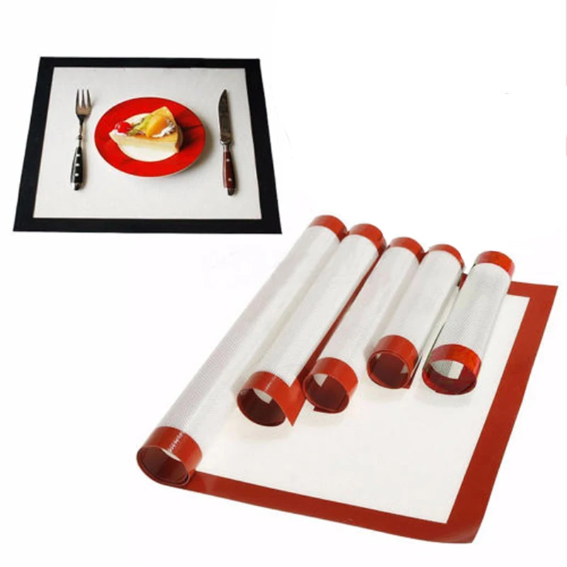 

Five-Size Hot Silicone Cooking Mat Non Stick Heat Resistant Tray Sheet Baking