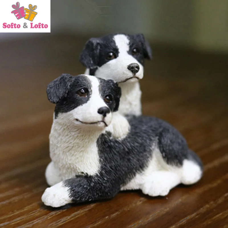 Качественная фигурка шотландской собаки из смолы украшение для дома детской