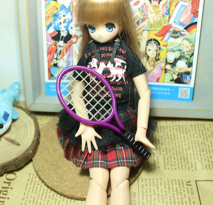 1 комплект кукольный домик с теннисной ракеткой модель blyth BJD 1/6 игрушки для кукол