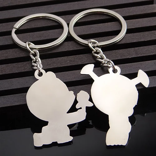 Bluelans 1 пара подарок для мальчиков и девочек брелок &quotЦветок&quot влюбленных пар