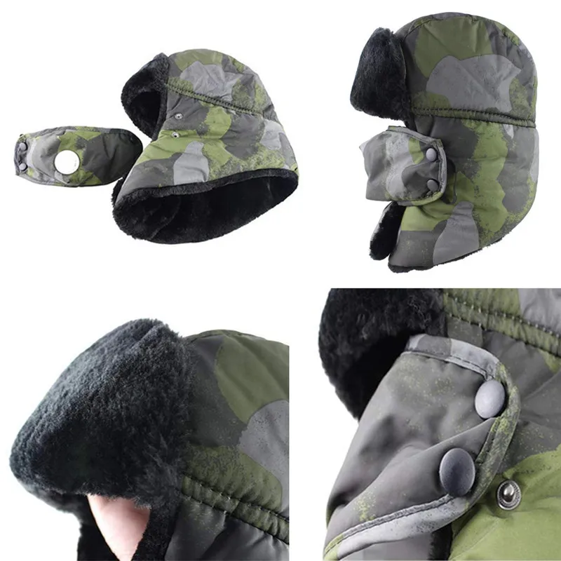 Утепленная Флисовая Балаклава унисекс шапка с капюшоном для шеи теплая