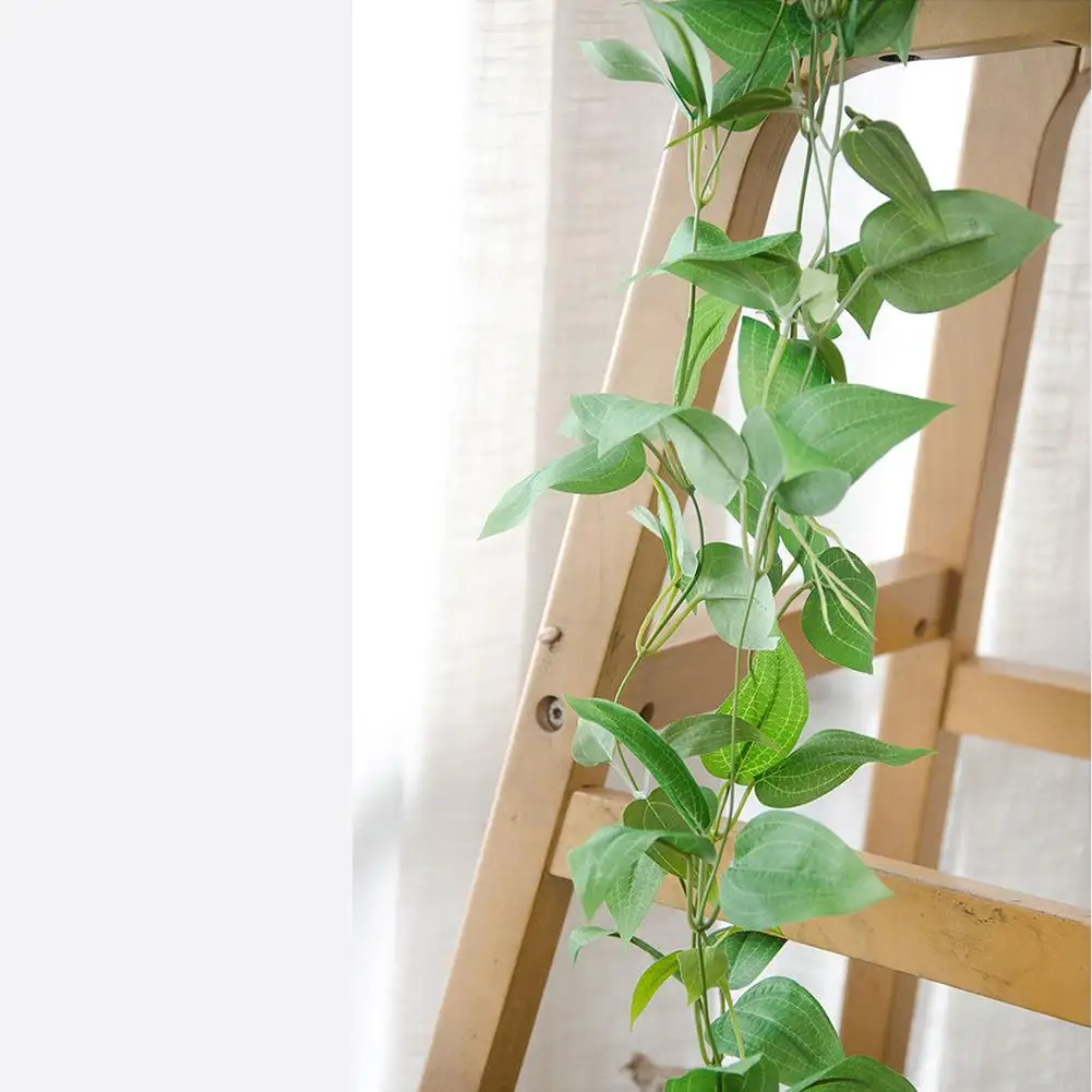 Искусственный ротанг настенный комнатный имитирующий растение зеленая лоза