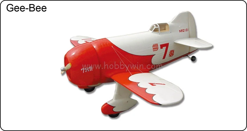FlyFly Gee Bee 1036 мм комплект без электрической части стекловолокна и дерева RC модель Sporter самолет