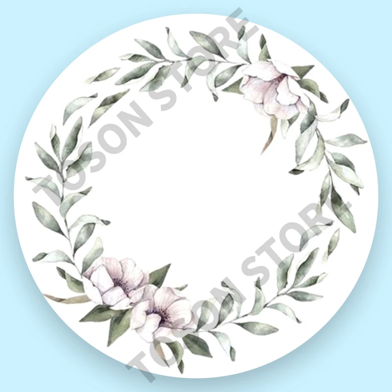 100, Silver laser Customized text logo, Wedding Stickers, Invitations Seals, Candy Favors Gift Boxes Labels, On White Adhesive
