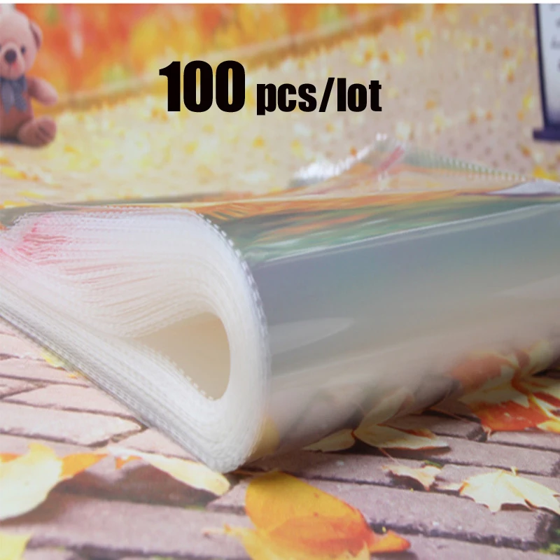 

100 шт., прозрачные целлофановые пакеты, 15x22 см/25x40 см
