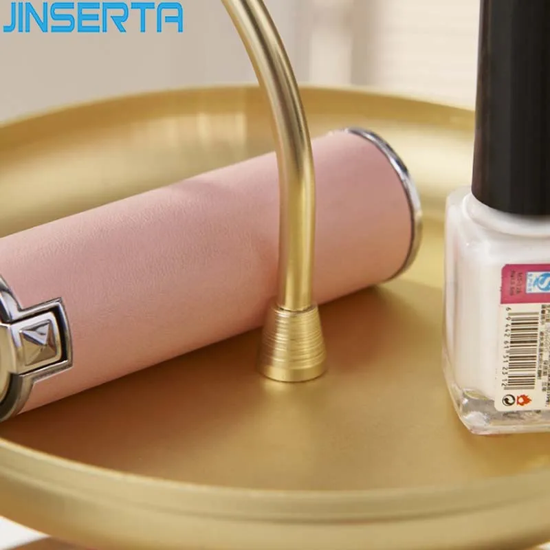 JINSERTA 2 слойный металлический лоток для хранения ювелирных изделий