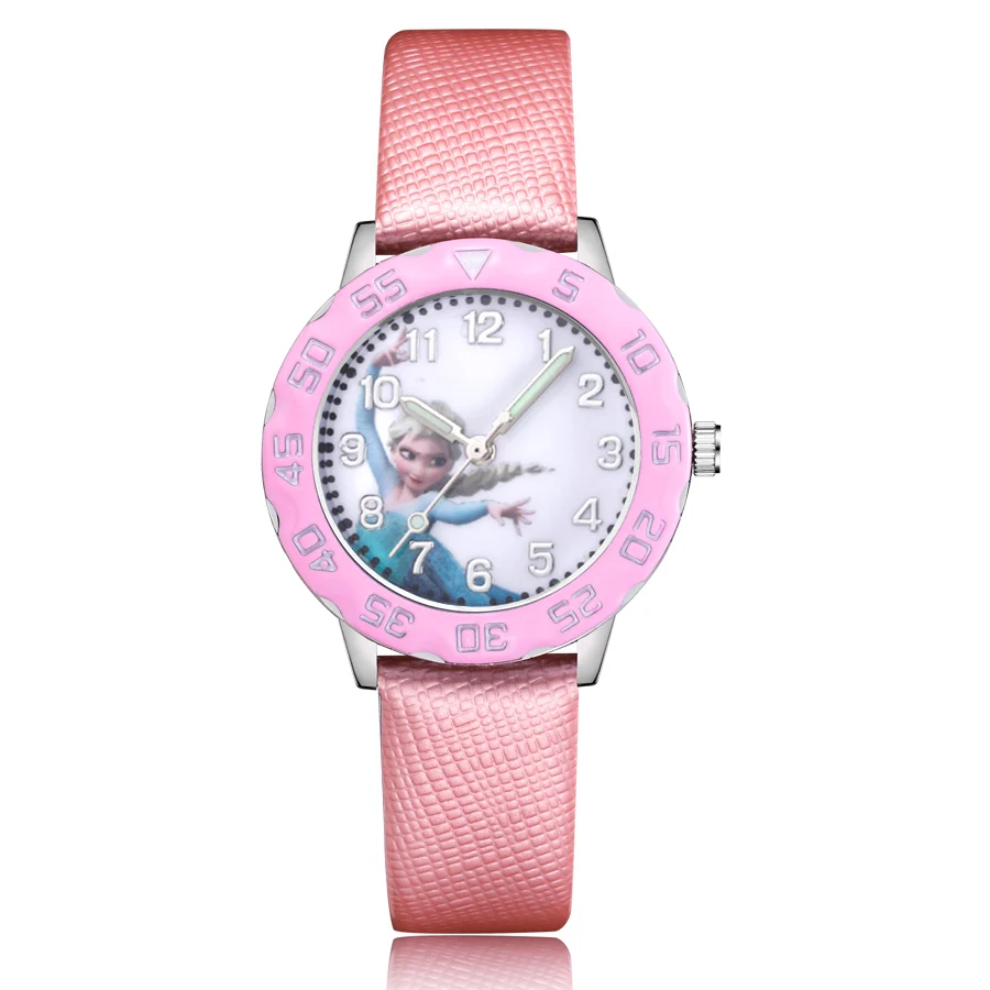 

Fashion Cartoon Style Children's Watches Kids Student Girls Boys Quartz Leather Wrist Watch Clcok JM125