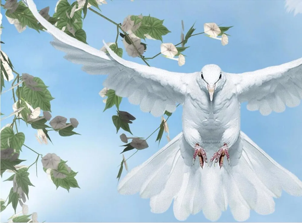 3d настенные фрески Настенные обои для стен 3 d потолочные домашний декор листья