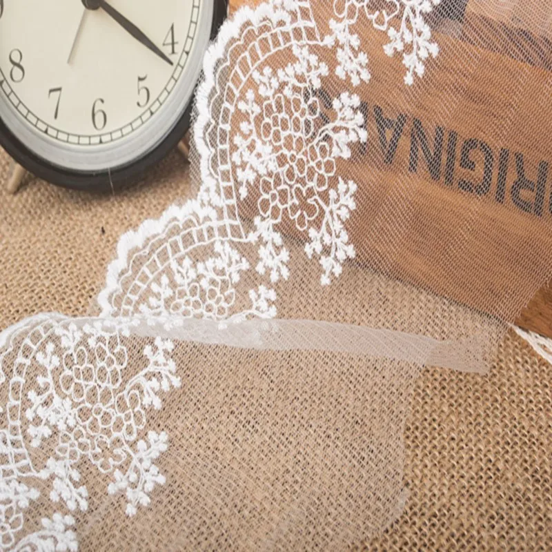 Цветочная сетчатая кружевная Вышивка высокого качества размером 12 см|embroidery lace