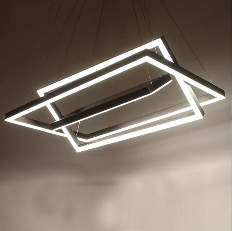 Скандинавский современный минималистичный бар люстра двойной пол ресторан