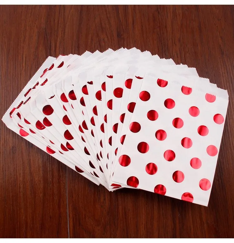 100pcs 100 шт. Подарочный пакет конфеты коробка пакет из крафт-бумаги бумага Попкорн печенье сумки Печатные Сердце бумажные сумки для подарков на день рождения праздничный свадебный сувенир - Цвет: 100pcs