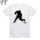Футболка мужская с забавным принтом Evolution Of Ice, хоккейная модная, с короткими рукавами, круглым вырезом, повседневная крутая дизайнерская рубашка, 017, лето