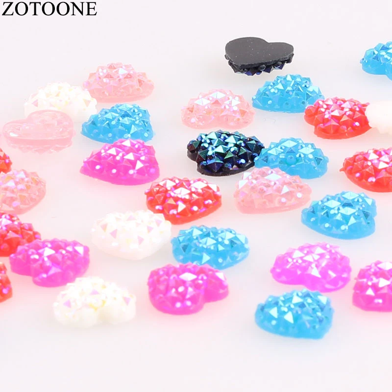 ZOTOONE 50 шт. искусство для ногтей сердце стразы кристалл дизайн маникюра стеклянные