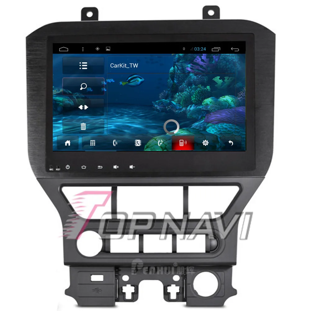TOPNAVI четырехъядерный Android 7 1 Автомобильный GPS навигатор для Ford Mustang Авторадио