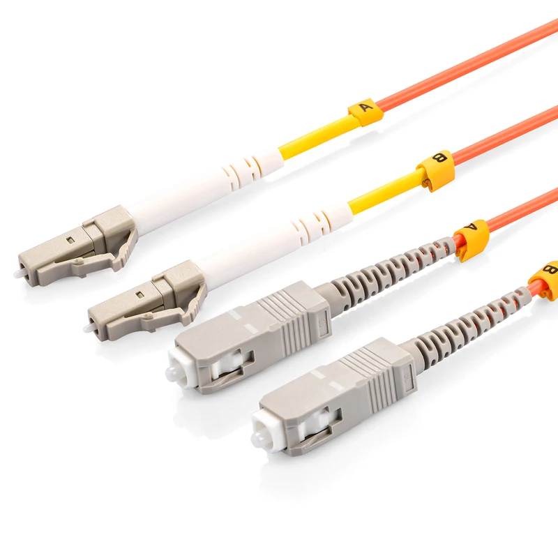 LC/UPC-SC/UPC оптоволоконный соединительный кабель OM1 62 5/125um многорежимный дуплексный