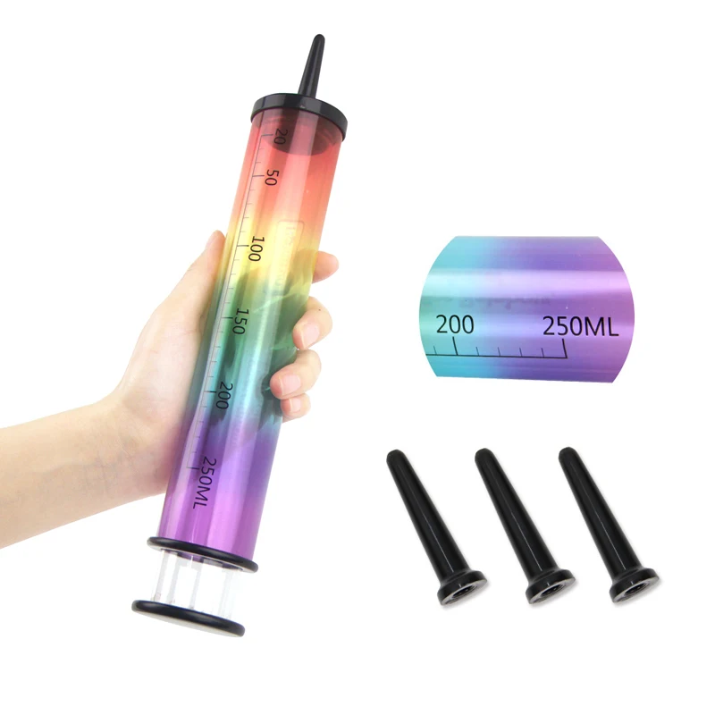 250ml Large Syringe Anal Enema Cleanng Plug Medical Vagina Wash Shower Pump Cleaner Adult Sex Toys for Couples |