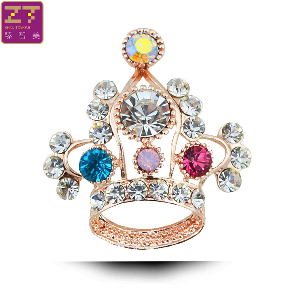 Zhen Tomomi Hot Simple Gorgeous Exquisite Crown Rhinestones Brooch Scarf Buckle Birthday Party Clothing Accessories Jewelry | Украшения и