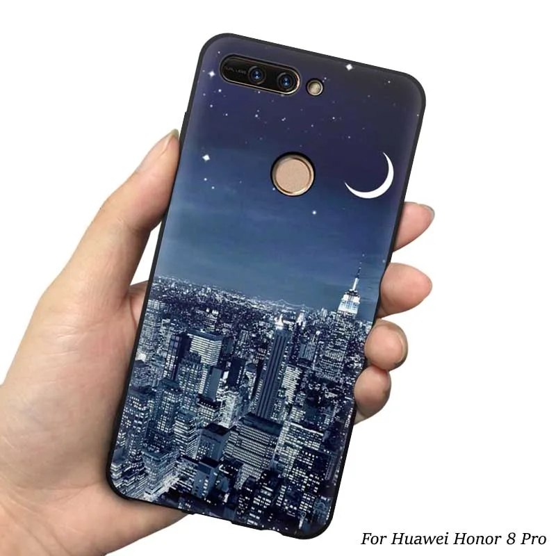 16 EiiMoo силиконовый чехол для телефона для huawei Honor 8 Pro, чехол для huawei Honor V9, милый узор, мягкий чехол для Honor 8 Pro, чехол - Цвет: 16