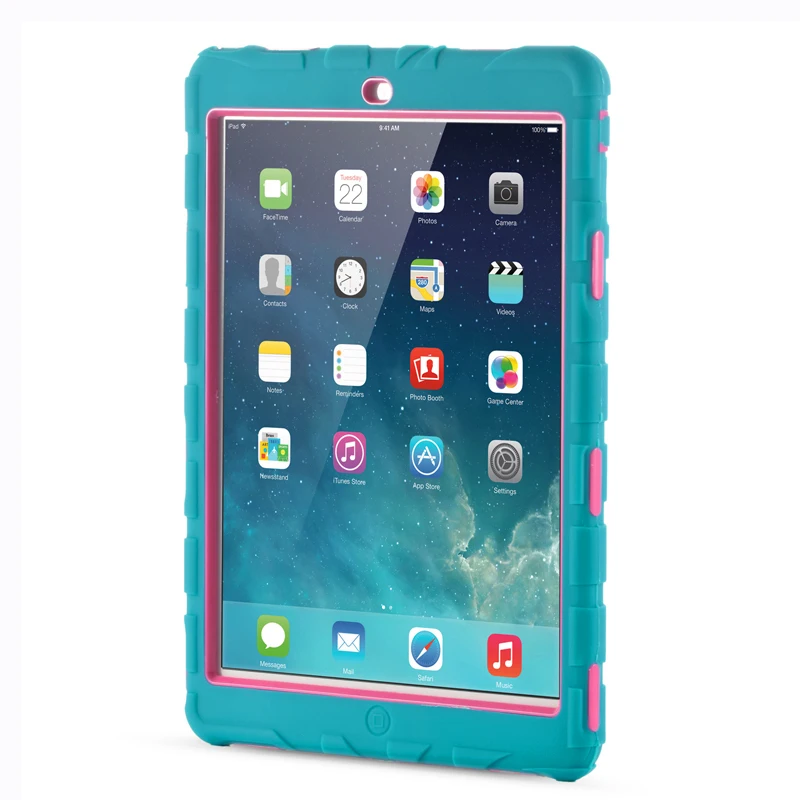 Чехол для iPad 2/iPad 3/iPad 4 Heavy Duty 3 in1 сильный Силикон + PC противоударный чехол 9 7 дюйма