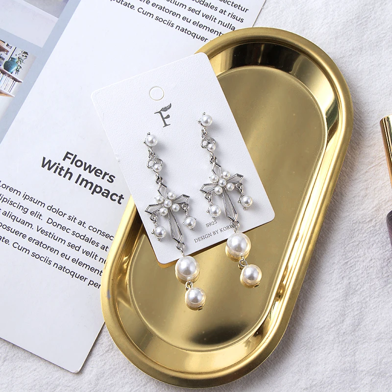 Женские серьги с искусственным жемчугом полые в Корейском стиле для вечерние
