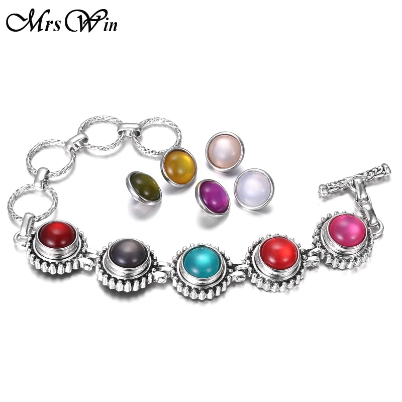 Новый 5 браслет с кнопками 12 мм снежинкой стеклянные оснастки ювелирные изделия