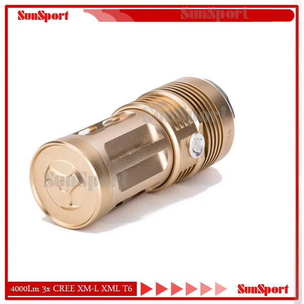 4000 lm lumens 3 x CREE XM-L XML T6 LED Flashlight Torch 4 18650 Light 30W Lamps | Лампы и освещение