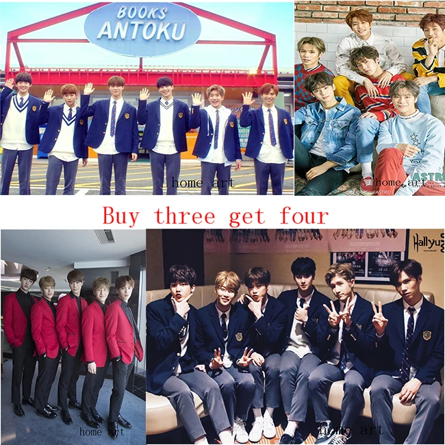 Astro kpop плакат стены наклейки украшения дома высококачественный рисунок белая мелованная бумага Home art бренд