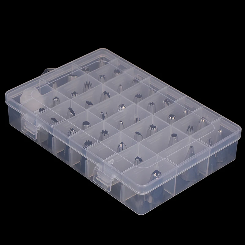 New 42Pcs/Set Kitchen Accessories Stainless Steel Silver Different Icing Piping Nozzles Cake Decorating Large Pastry Tips Set | Дом и сад