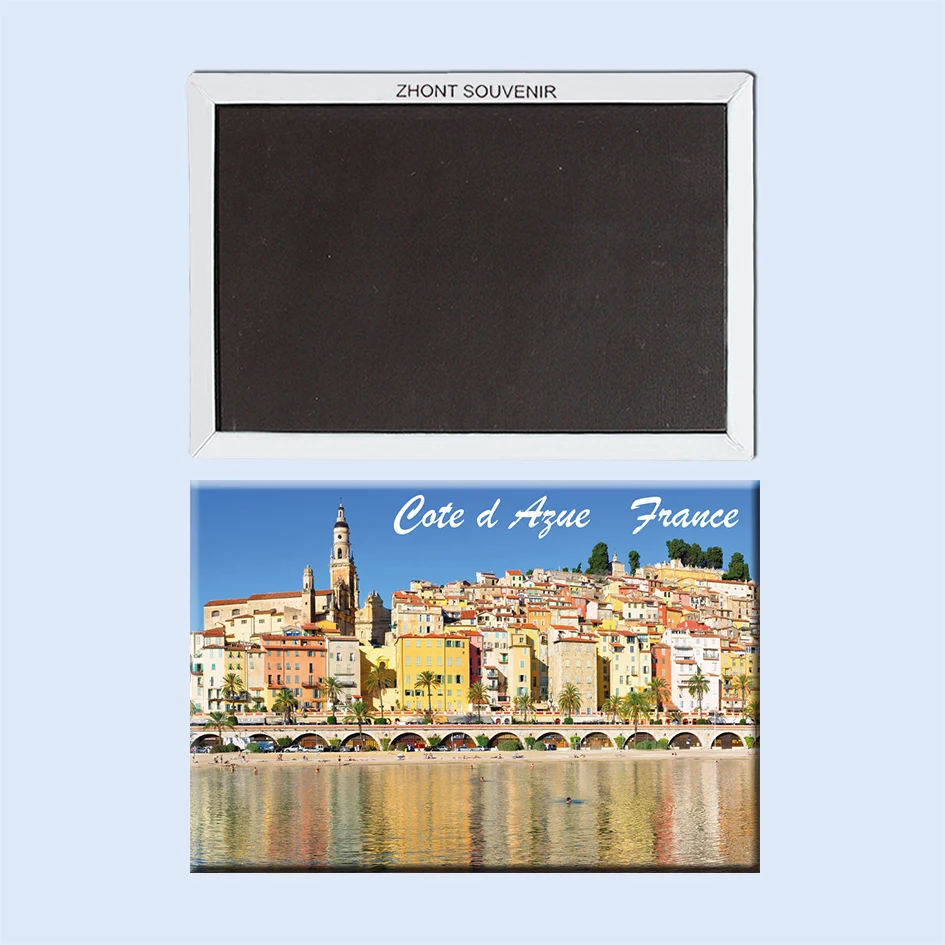 

Home on the coast of the coted Azur France 22641 Landscape Magnetic refrigerator gifts for friends Travel souvenirs