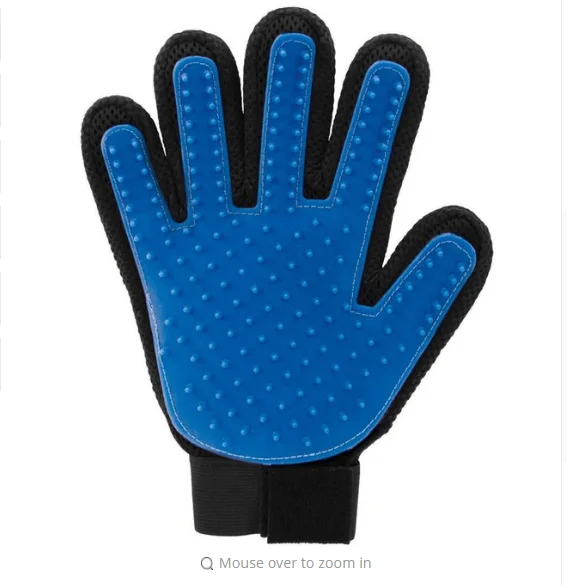 blue gloves Расческа для собак, инструмент для удаления волос, щетка для собак, кошек, меховая Основа щетки, двусторонняя мебель для дома, дивана, одежды, щетка для чистки, перчатки - Цвет: blue gloves