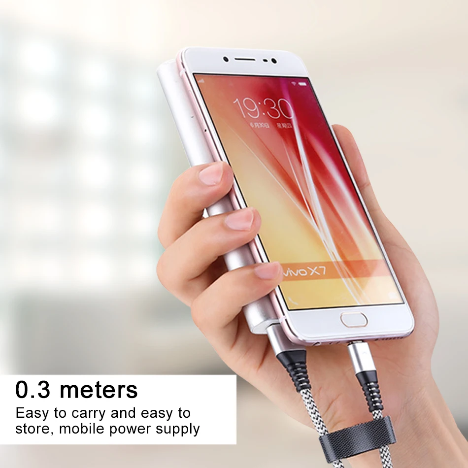 Micro USB кабель 0,3 м 1,2 м 1,8 м нейлон быстрая Синхронизация данных зарядки зарядное устройство кабель провод для Samsung Xiaomi LG мобильный телефон HTC кабели