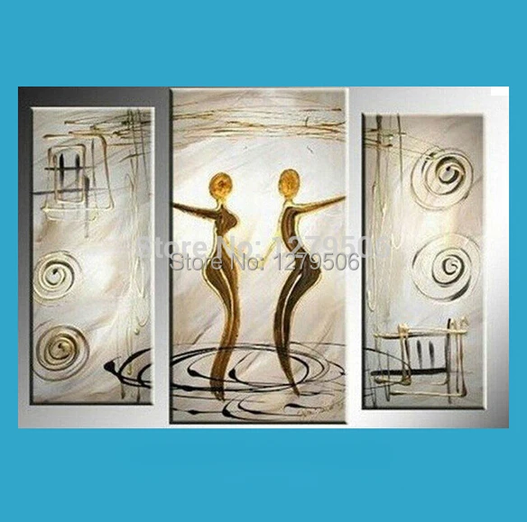 Ручной работы абстрактная живопись Красота Танцы искусство рисовать картину