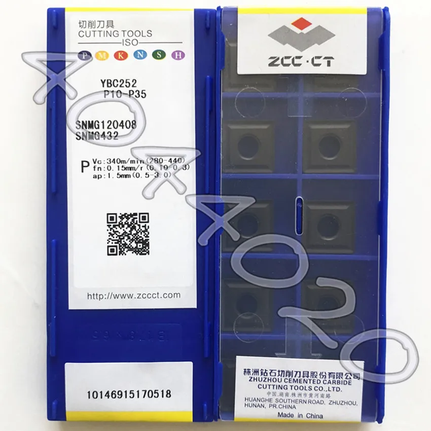

SNMG120408 YBC252 SNMG432 YBC252 10pcs/box ZCC-CT New original Carbide blade
