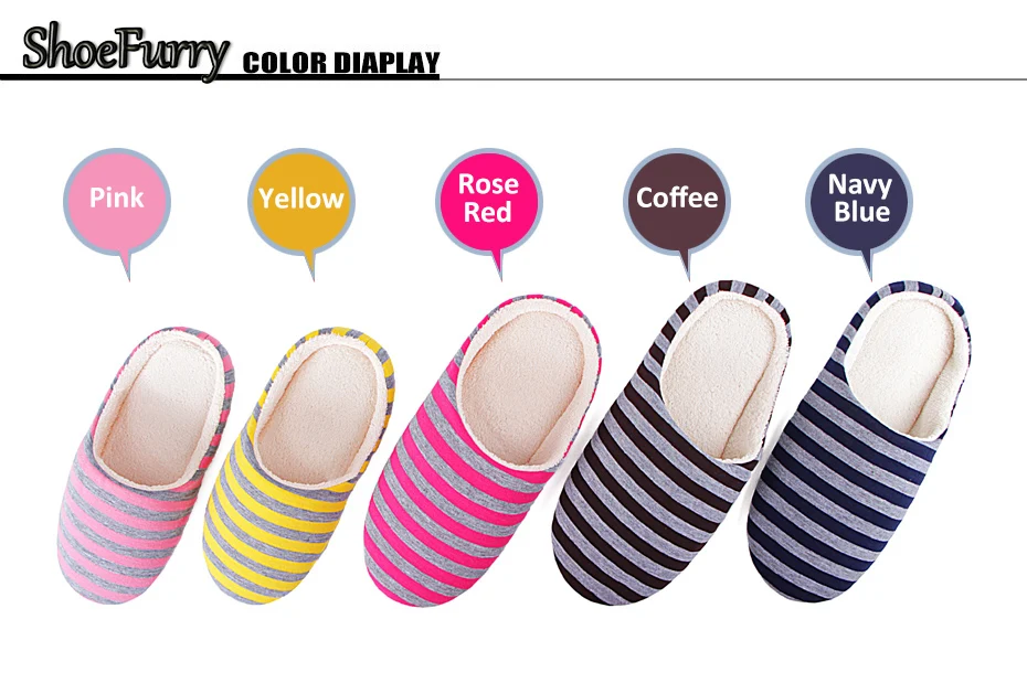 ShoeFurry/Повседневная обувь; мужские зимние домашние тапочки; мягкая плюшевая теплая хлопковая обувь; мужские домашние тапочки; меховые тапочки в полоску для спальни